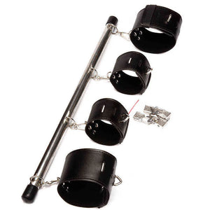 Steel Spreader Bar 50 cm with 4 Adjustable Lockable Cuffs Bondage - Spreader Bars  Buy Sex Toys in Singapore LoveisLove U4Ria