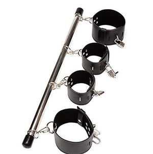 Steel Spreader Bar 50 cm with 4 Adjustable Lockable Cuffs Bondage - Spreader Bars  Buy Sex Toys in Singapore LoveisLove U4Ria