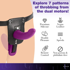 Strap U Double Take 10X Double Penetration Vibrating Strap-on Harness Strap-Ons & Harnesses - Strap-On Kits Buy Sex Toys in Singapore LoveisLove U4Ria