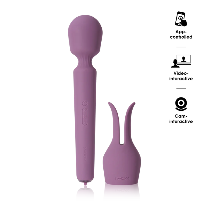 Svakom Emma Neo 2 Interactive Warming Wand Vibrator Romantic Rose