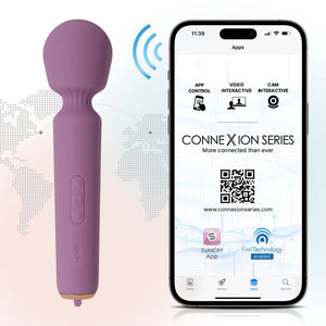 Svakom Mini Emma Neo Interactive Compact Wand Vibrator Romantic Rose Award-Winning & Famous - Svakom Buy Sex Toys in Singapore LoveisLove U4Ria