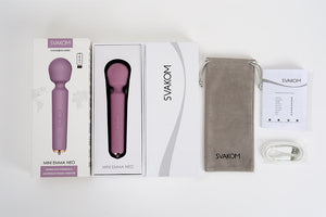 Svakom Mini Emma Neo Interactive Compact Wand Vibrator Romantic Rose Award-Winning & Famous - Svakom Buy Sex Toys in Singapore LoveisLove U4Ria