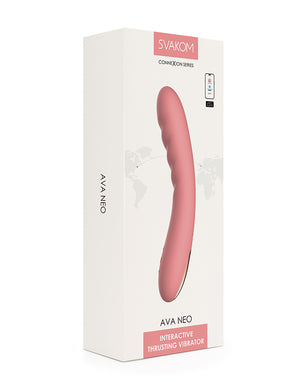 Svakom Ava Neo Interactive Thrusting Vibrator with App Control Award-Winning & Famous - Svakom Buy in Singapore LoveisLove U4Ria