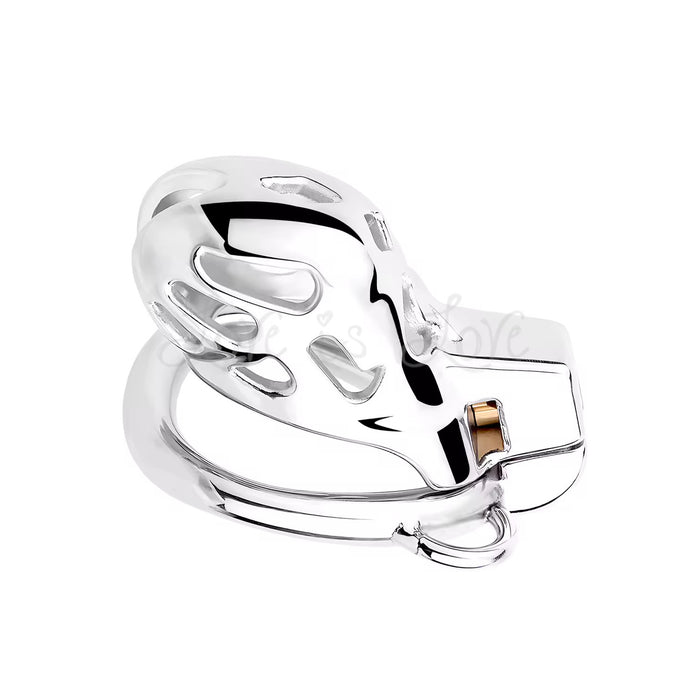 Stainless Steel Top Locking Cobra Chastity Cage #183 45MM