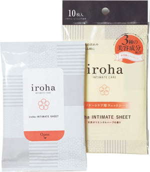 Tenga Iroha Intimate Care Intimate Sheet 10 sheets Enhancers & Essentials - Hygiene & Intimate Care Buy in Singapore LoveisLove U4Ria