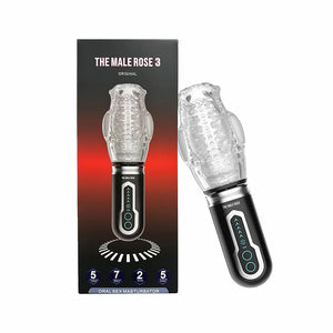 The Male Rose 3 Thrusting Rotating Dual Vibrating Oral Sex Masturbator Male Mastubators - Vibrating Masturbators Buy in Singapore LoveisLove U4Ria