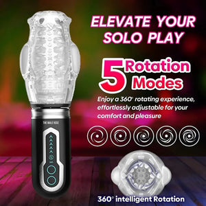 The Male Rose 3 Thrusting Rotating Dual Vibrating Oral Sex Masturbator Male Mastubators - Vibrating Masturbators Buy in Singapore LoveisLove U4Ria