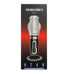 The Male Rose 3 Thrusting Rotating Dual Vibrating Oral Sex Masturbator Male Mastubators - Vibrating Masturbators Buy in Singapore LoveisLove U4Ria