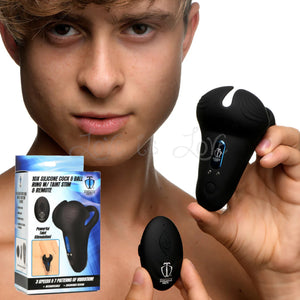 Trinity Men 10X Silicone Cock & Ball Ring with Taint Stim and Remote Control Vibrator  Buy in Singapore LoveisLove U4Ria