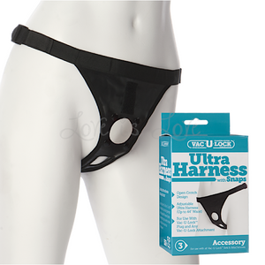 Vac-U-Lock Ultra Harness With Snaps Black Vac-U-Lock System  Buy Sex Toys in Singapore LoveisLove U4Ria