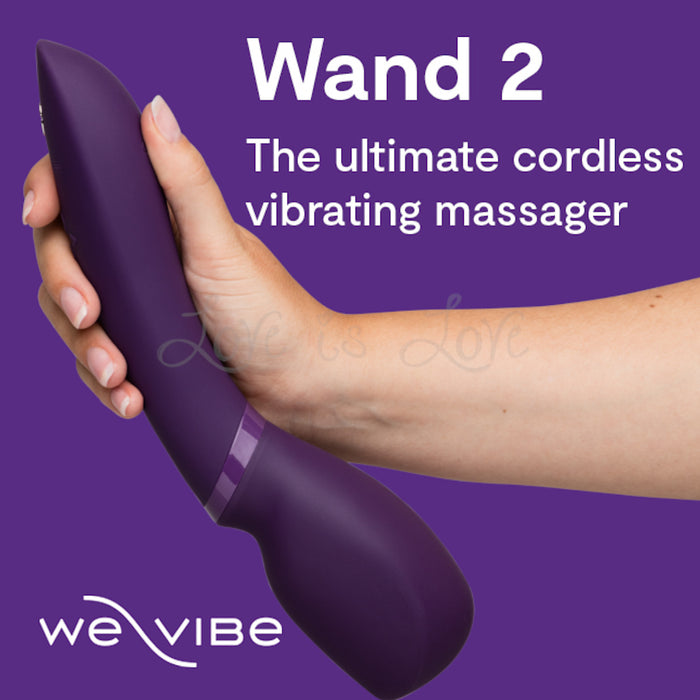 We-Vibe Wand 2 App-Controlled Vibrating Massager Purple (New Latest Edition)