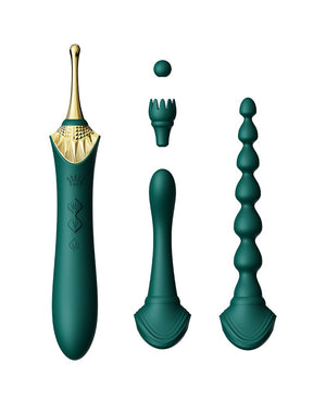 ZALO Bess 2 Heating Clitoral Massager with 4 Attachments Green Vibrators - Clitoral & Labia  Buy in Singapore LoveisLove U4Ria