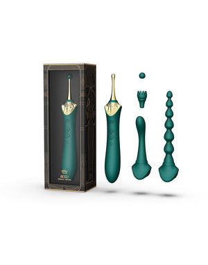 ZALO Bess 2 Heating Clitoral Massager with 4 Attachments Green Vibrators - Clitoral & Labia  Buy in Singapore LoveisLove U4Ria