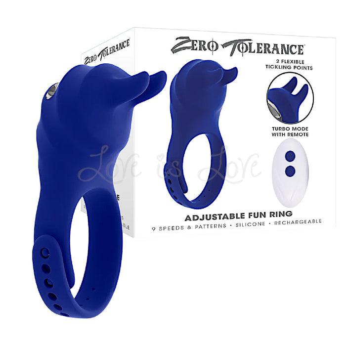 Zero Tolerance Adjustable Fun Ring Vibrating Cock Ring with Remote