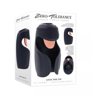 Zero Tolerance Lick The Tip Rechargeable Vibrating Thumping Stroker Male Masturbators - Vibrating Masturbators Buy Sex Toys in Singapore LoveisLove U4Ria