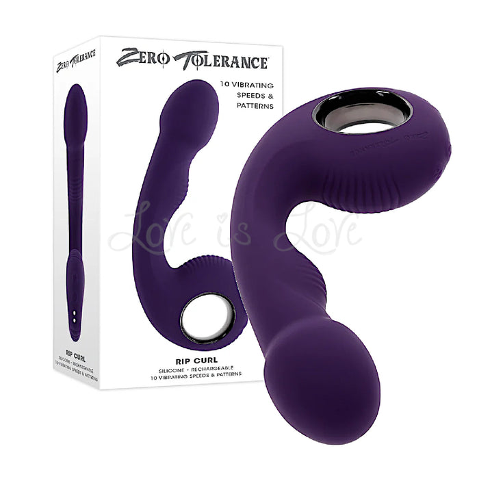 Zero Tolerance Rip Curl Rechargeable Silicone Anal Vibrator