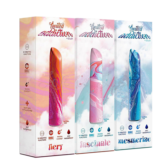 Blush Limited Addiction Power Vibe 4-Inch Vibrator with RumboTech Technology