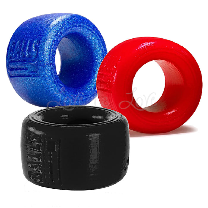 Oxballs Balls-T Silicone Smoosh BallStretcher Black or Blueballs Metallic or Red