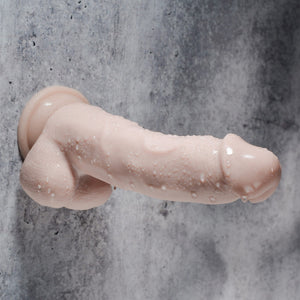 Evolved Real Supple Poseable Suction Cup Dildo With Balls Beige or Brown Buy in Singapore LoveisLove U4Ria