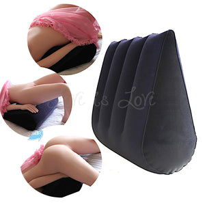 Toughage Inflatable Triangular Sex Pillow Orange with handle or blue  Buy in Singapore LoveisLove U4Ria