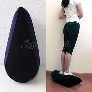 Toughage Inflatable Triangular Sex Pillow Orange with handle or blue  Buy in Singapore LoveisLove U4Ria