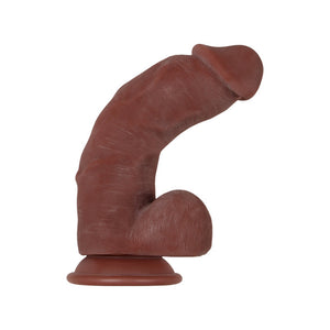 Evolved Real Supple Poseable Suction Cup Dildo With Balls Beige or Brown Buy in Singapore LoveisLove U4Ria