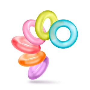 Blush Play With Me King of the Ring Cockring (6-Pack Assorted Colors) Cock Rings - Cock Ring Sets Buy Sex Toys in Singapore LoveisLove U4Ria