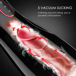 Erocome Taurus Pressure Sensitive Auto-sucking Masturbator with Tongue Stimulator