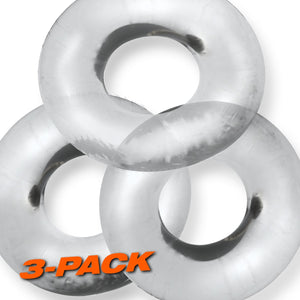 Oxballs Fat Willy 3-Pack Jumbo Cockring Black or Clear or Space Blue OX-3065 Cock Rings - Oxballs C&B Toys buy sex toys in singapore u4ria loveislove