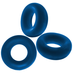 Oxballs Fat Willy 3-Pack Jumbo Cockring Black or Clear or Space Blue OX-3065 Cock Rings - Oxballs C&B Toys buy sex toys in singapore u4ria loveislove