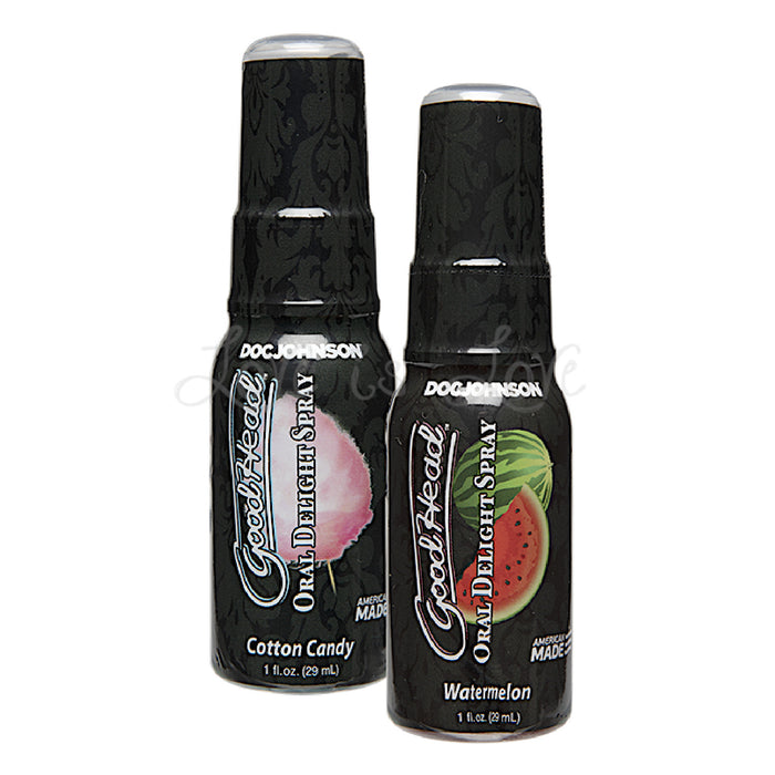 Doc Johnson GoodHead Oral Delight Spray 29ML 1 FL OZ Cotton Candy or Watermelon