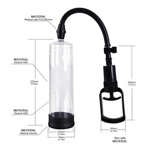 Manual Penis Enhancer Pump 2 Max Gains Black or Clear Buy in Singapore LoveisLove U4Ria