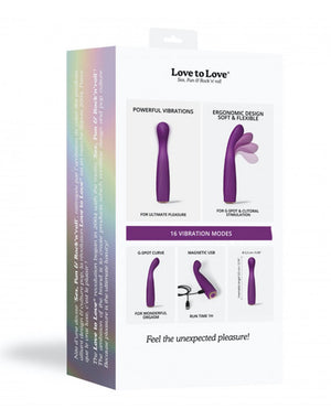 Love to Love Vibrating Feel Me G-Spot Vibrator Purple Vibrators - G-Spot Vibrators Buy in Singapore LoveisLove U4Ria