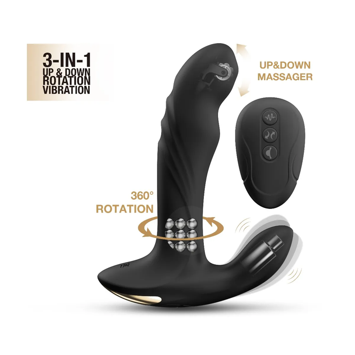 Dorcel Multi P-Joy Prostate Massager with Remote Control Black