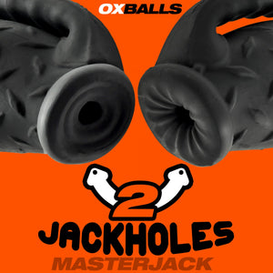 Oxballs MasterJack Heavy-Duty Grip-Handle Double Penetration Stroker For Him - Handheld Strokers Buy in Singapore LoveisLove U4Ria