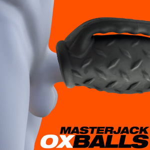 Oxballs MasterJack Heavy-Duty Grip-Handle Double Penetration Stroker For Him - Handheld Strokers Buy in Singapore LoveisLove U4Ria