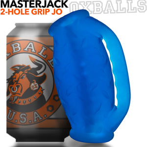 Oxballs MasterJack Heavy-Duty Grip-Handle Double Penetration Stroker For Him - Handheld Strokers Buy in Singapore LoveisLove U4Ria