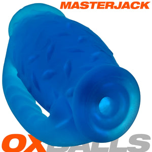 Oxballs MasterJack Heavy-Duty Grip-Handle Double Penetration Stroker For Him - Handheld Strokers Buy in Singapore LoveisLove U4Ria