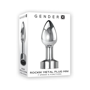 Gender X Rockin' Metal Anal Plug Rechargeable Vibrating Aluminum Silver Buy in Singapore LoveisLove U4Ria