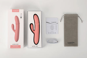 Svakom Mora Neo App-Controlled Interactive Rabbit Vibrator with Thrusting Beads Buy in Singapore LoveisLove U4Ria