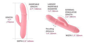 Svakom Mora Neo App-Controlled Interactive Rabbit Vibrator with Thrusting Beads Buy in Singapore LoveisLove U4Ria