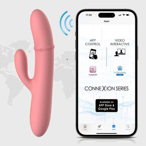 Svakom Mora Neo App-Controlled Interactive Rabbit Vibrator with Thrusting Beads Buy in Singapore LoveisLove U4Ria