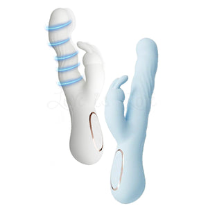 MyToys MyWave Wriggling and Vibrating Rabbit Vibrator Blue Or White Vibrators - Rabbit Vibrators Buy Sex Toys in Singapore LoveisLove U4Ria