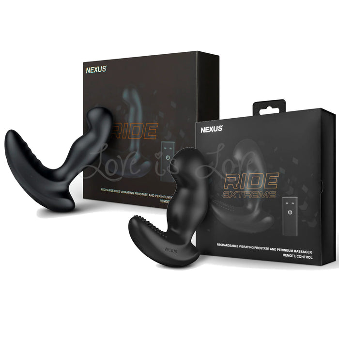 Nexus Ride OR Ride Extreme Rechargeable Vibrating Prostate & Perineum Massager With Remote Control