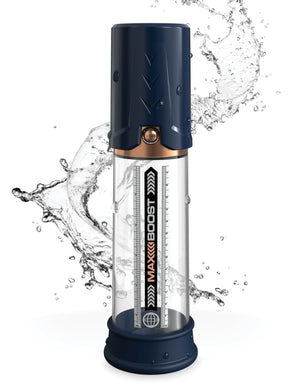 Pump Worx Max Boost Piston-Action Power Pump Black or Blue (Could Fill The Tube With Water) For Him - Penis Pumps & Enlargers Buy in Singapore LoveisLove U4Ria