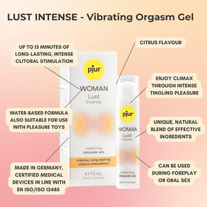 Pjur Woman Lust or Lust Intense Vibrating Orgasm Gel 15 ML