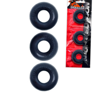 Oxballs Ringer 3-pack Cock Ring Night Edition Cock Rings - Oxballs C&B Toys Buy in Singapore LoveisLove U4Ria