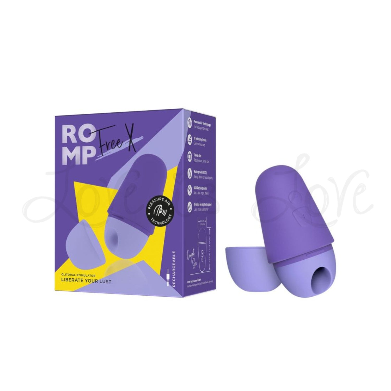 Romp Free X Rechargeable Clitoral Stimulator Liberate Your Lust – Love is  Love