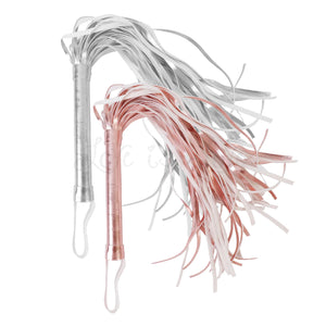 Flogger Whip with Loop 45 CM Silver or Rose Gold