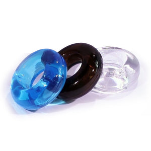 The Screaming O RingO Biggies Black or Clear or Blue Cock Rings - Stretchy Cock Rings The Screaming O  Buy in Singapore LoveisLove U4Ria